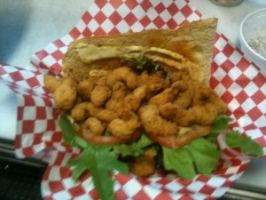 Shrimp Poboy from Slow Cal BBQ