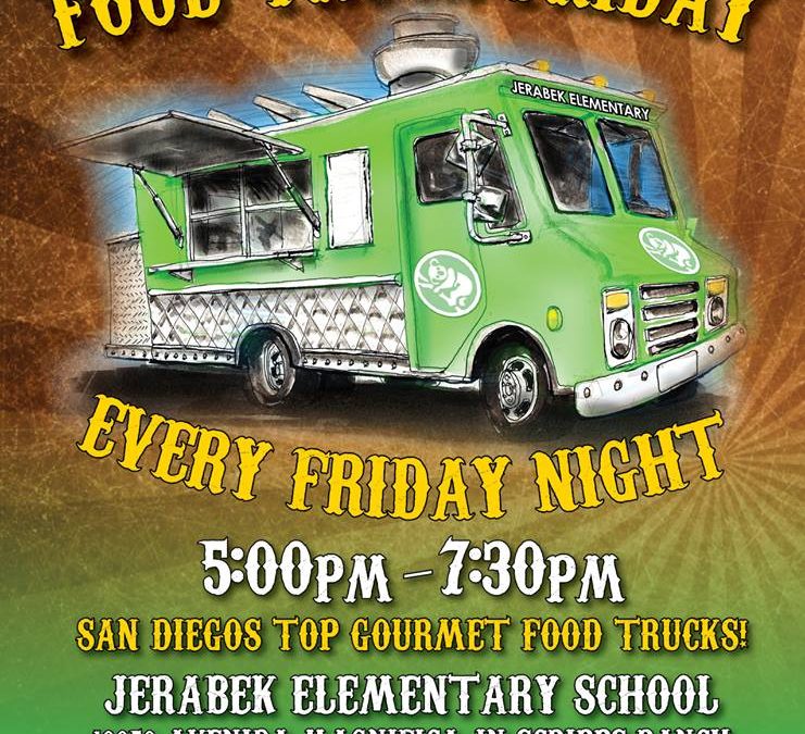 Jerabek Elementary Food Truck Friday in Scripps Ranch (Cancelled)