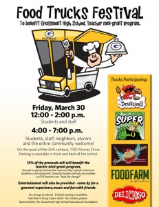 Grossmont H.S. Food Truck Festival – March 30
