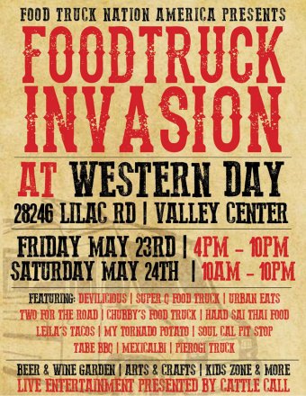 Food Truck Invasion in Valley Center, May 23-24